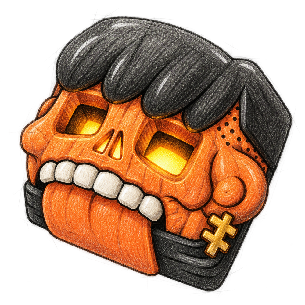 Skull Boy Jack O Lantern